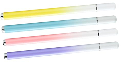 BUGUUYO 4 pièces Stylet Tablette Capacitif Stylo Précision Haute Sensibilité avec Pointe Adapté pour Écriture et Dessin sur Écran Tactile de Smartphone Tablette et Ordinateur Portable