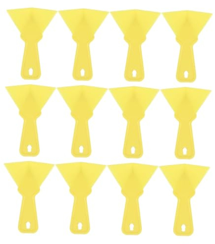 Operitacx Llana de Esquina Herramienta Reutilizable de Plástico Amarillo para Pintar Esquinas 12 Piezas para Paneles de Yeso Interiores y Exteriores