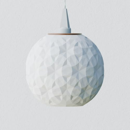 Alternativer Lampenschirm für Weihnachtsstern A1 Aufhängung (13cm Stern) | made in Leipzig | Dekolampe | Fensterdeko hängend (Luna)