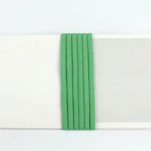 Banda elástica de poliamida de colores de 3/5 mm, 5/10/20 metros, cinta de goma decorativa con núcleo de aceite, anilla para el pelo, accesorios de costura, verde claro, 5 mm, 10 metros