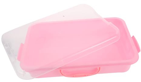 FUNNETOYU Arenero Infantil Transparente Mediano con Tapa Segura Caja de Arena Moldes Incluidos Juego para Exterior E Interior Juguetes de Playa y Almacenaje Práctico