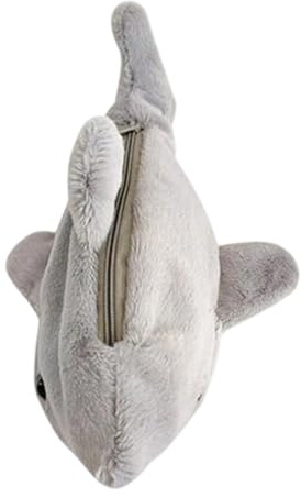 Trousse à crayons – Sac ludique pour accessoires, motif poisson, requin en peluche, trousse à stylos de grande capacité | Gomme à dos pour filles, , adolescentes, étudiants, école, collège, sal