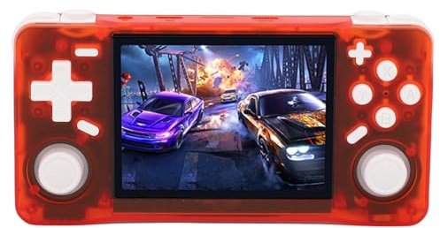 KIMISS Retro-Handspielkonsole – 3,5-Zoll-HD-Bildschirm für Retro-Gaming – Integrierte Mehrere Emulatoren für Tragbaren Spaß (64GB)