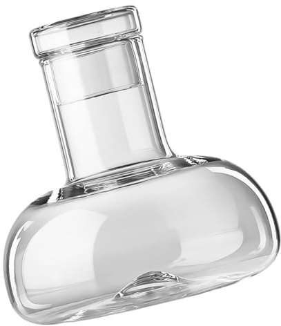 Ipetboom Lead-free 1500ml Glass Water Pot and Cup, Heat Resistant Wine Decanter Carafe for Household Use, High Temperature Borosilicate Glass Pitcher for Serving and Cooling Wine