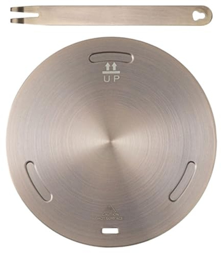 OUNONA Diffuseur de Chaleur en Acier Inoxydable 28 Cm pour Plaque à Induction et Cuisinière à Gaz, Plaque de Transfert Thermique Rose Doré, Adaptateur pour Ustensiles Cuisine