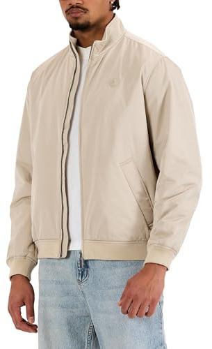 Redbridge Chaqueta de entretiempo para hombre con cuello alto y cremallera, chaqueta informal para primavera y otoño