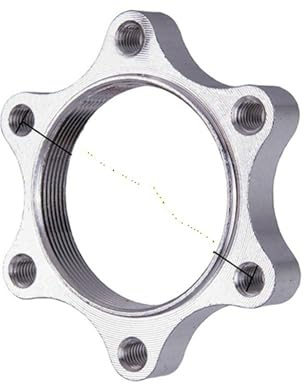 Bicycle 6-Bolt Flange Adapter 48mm, 160mm Disc Brake Rotor for Freewheel Threaded Bike Hub/133(1pc 48mm adapter)