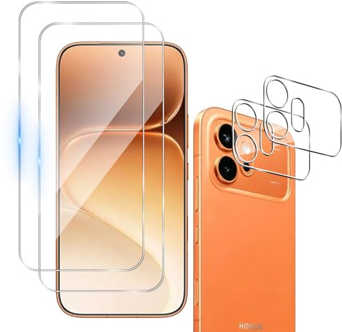 Ebzzliy 2 Pellicola Vetro Temperato+2 Pellicola Protettiva per Honor 600