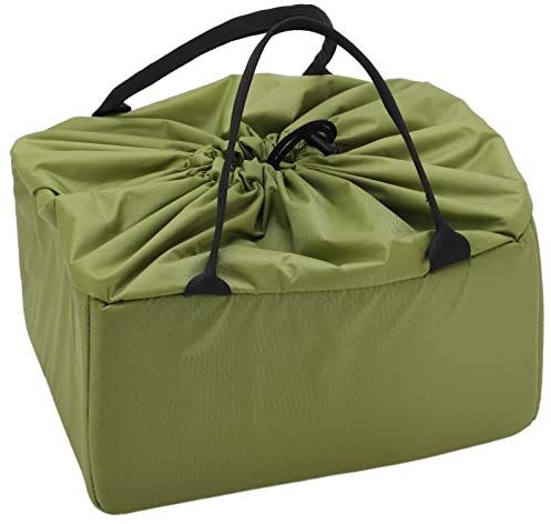 Tixiyu Vattentät Flexibel Partitionskameraväska för DSLR SLR-kamera och Lins Grön Stötsäker Nylon 10,2x7,9x5,7 Tum för Fotografer
