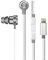 Razer Hammerhead Earbuds for iOS DAC - Custom-Tuned Dual-Driver Technology - In-Line Mic & Volume Control - Aluminum Frame - Lightning Connector - Mercury White