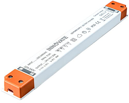 INNOVATE LED Trafo - Transformator, Netzteil, ultraslim - schmal klein Netzteil Driver Treiber (LED Trafo 0-30W, 24V/DC)