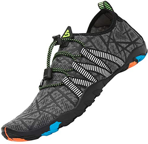 SAGUARO Badeschuhe für Herren Damen - 7/9 Drainagelöcher Schnelltrocknende rutschfest, Gr 35-48