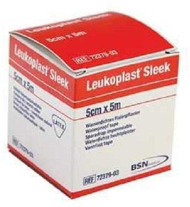 BSN Leukoplast Sleek High Strength Waterproof Adhesive Tape, 5cm x 5m, Pack of 1