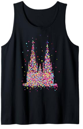 Kölner Dom Fasching Karneval Konfetti Kostüm Outfit Tank Top