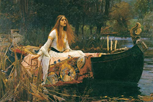 Robert Frederick 1000pc Jigsaw Puzzle: Lady of Shalott - Antique Style, Rectangular, 750mm x 500mm