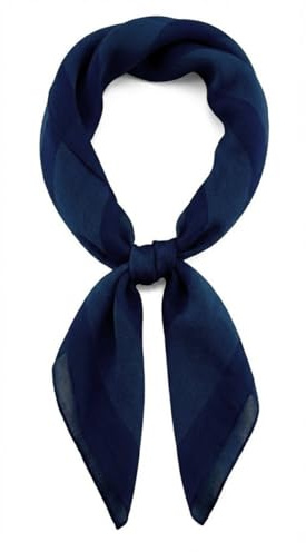 TigerTie Damen Nickituch Chiffon in einfarbig Uni - Leichtes zartes Halstuch - 58 x 58 cm