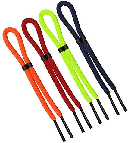AIEX 4pcs 26inch Floating Sunglasses Strap Adjustable Sunglasses Retainer Anti-Lost Eyeglass Straps for Water Sports Boating Kayaking Surfing Men Women (4 Colors)