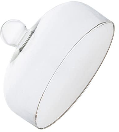 Cabilock 30CM Kuchenglocke Glas Tortenhaube Kuchenhaube Glas Kuchenabdeckung Tortenglocke Lebensmittel Abdeckung Obst Dessert Display Tray für Geburtstag Hochzeit Party Transparent