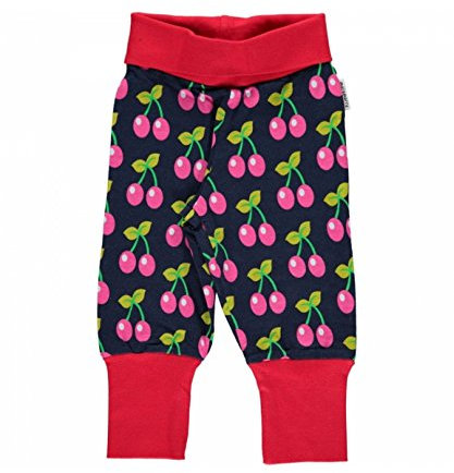 Maxomorra Biobaumwoll-Hose mit Kummerbund blau mit Birnen 50-56