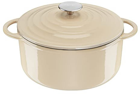 Tefal E25904 LOV Olla de 25 cm | Hierro fundido recuperado | Almacenamiento óptimo del calor | para todo tipo de fuegos | apta para inducción | apta para horno hasta 250 °C | Apto para lavavajillas |
