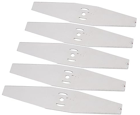 Wifehelper Testine di Ricambio per Tagliaerba da 5 Pezzi, Lama in Acciaio con Punta per Decespugliatore, Lama per Mangiatore di Erbacce per Set di Tosaerba Elettrico