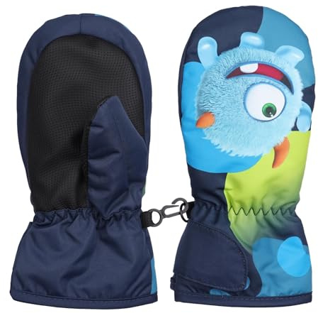 FAYHIJUN Moufles d'hiver pour enfants - Gants de ski pour filles et garçons de 1 à 9 ans - Gants d'hiver thermiques imperméables - Coupe-vent - Pour ski, snowboard, équitation, course à pied, sports