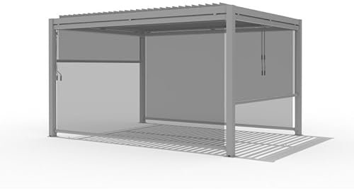 Grindi - Senkrechtes Rollo für Pergola Kea - grau - 270x225cm