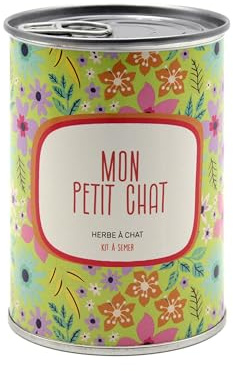 Mauvaises Graines© - Kit de Fleurs à Semer « Mon petit chat » - Idée Cadeau Original Femme Homme Amis Famille Collegue Fêtes Anniversaire - Ultra Simple à Utiliser - 100% Fabriqué en France