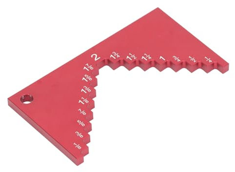 Stufentiefenmesser für Oberfräse und Tischkreissäge, Tragbarer Tiefenmesser aus Aluminium mit Ultimativer Klarheit Zum Einrichten der Klingenhöhe Höhenmesser für Tischkreissägen
