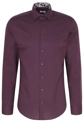 Seidensticker Camicia da Uomo Business, Lilla, 49