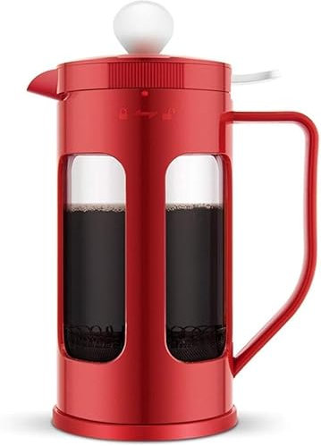 Cafetera de prensa, prensa de café, caffettiere, cafetera, cafetera de prensa francesa, prensa de café, prensa francesa, gran capacidad, dispensador de café de plástico, cafetera, fácil de usar, 33.8