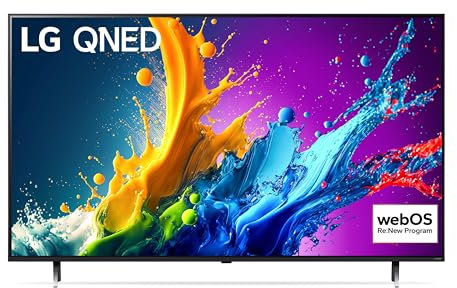 LG QNED 65'', Serie 80 2024, 65QNED80T6A, Smart TV 4K, Processore α5 Gen7, Design slim, 20W, 3 HDMI, Filmmaker Mode, Game Optimizer, Alexa, Wi-Fi, webOS 24, Telecomando puntatore