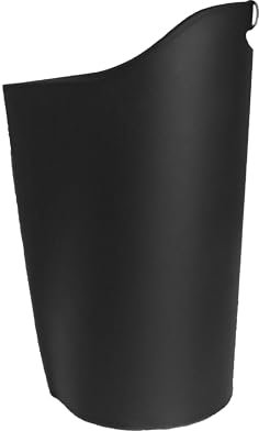 LIMAC Design Sapel - Bolsa porta pellets de cuero, contenedor para estufa, bolsa portapellets, Limac Design®, color negro