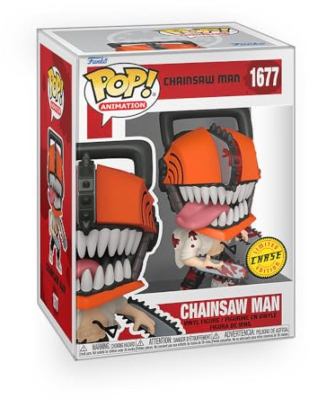 Epic Collectibles Anime: Chainsaw Man - Bloody Chainsaw Man (Chase Variant) Vinyl Figure Bundle with Compatible Funko Pop Box Protector