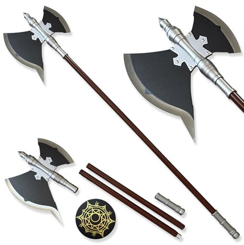 Stark Cosplay Axt Frieren Kostümzubehör für Halloween Cosplay Requisiten Sammlungen und Geschenke Alle aus Metall mit Plakette für Cosplay und Sammlung
