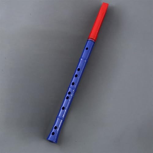 Bambusflöte Professionelle Vertikale Flöte 6 Löcher Professionelle Alt-Bitter-Bambusflöte Für Anfänger Ohne Fundament(Blue,D Key)