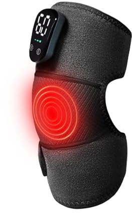 Masseur De Genou Chauffant – Bandages De Genou Réglables À Chaleur Et Vibrations | Coussin Chauffant Électrique Pour Genoux Avec Massage Pour Soulager La Douleur, L', La Récupération Des