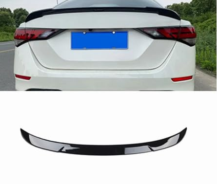 ZZDSNJ Glossy Black Spoiler Trunk Wing Rear Spoiler Compatible with 2020-2025 Nissan Sentra S SV SR Midnight Edition Trunk Lid Duckbill Rear Lid Spoiler Wing