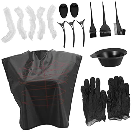 OFFIGAM Hair Dyeing Kit with Plastic Hair Dye Brushes and Clips and Highlights at Home Random Color