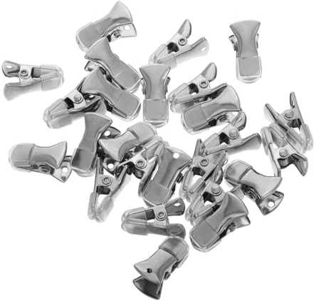 Ipetboom 25 Pièces Pinces à Ressort Métal Lot Pour Chapeaux De Fête Travaux Manuels Et Fixation Légère Et Portable