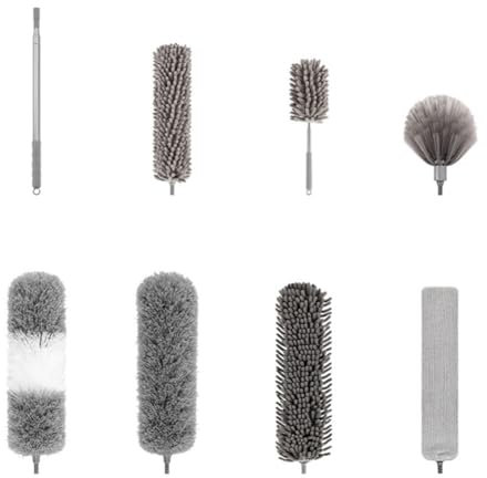 Ujjdwiurgh Plumeau Électrostatique Plumeau Rétractable Ensemble de Plumeaux Ensemble de Plumeaux en Microfibre