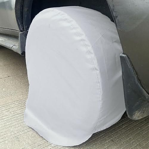 4 coperture per pneumatici per ruote camper, Oxford impermeabili, per camper, rimorchi, auto, camion, diametro 27-29 pollici, impermeabili, anti-UV, neve, sole pioggia