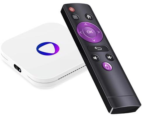 LEFFOT Android 13 TV Box 2025, M1 4K Ultra HD Hone TV Streaming Device, 4GB RAM + 32GB ROM, Smart TV Box with HDR10, 2.4G & 5G WiFi 6, BT 5.0, 3D, Rockchip RK3528 Quad Core ARM Cortex-A53