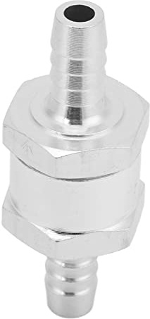 Clapet anti-retour unidirectionnel anti-retour en alliage d'aluminium universel pour carburant, essence, huile, essence, eau (8 mm)