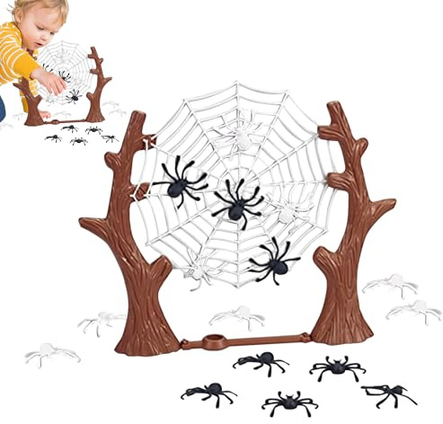 Interaktives Spinnennetz-Spielzeug – sicheres, harmloses Springspinnen-Spiel, elastische, dehnbare Netze für Spieleabende, Partys, Familientreffen, Aktivitäten, Gruppen | Indoor Outdoor Aktive Spielak