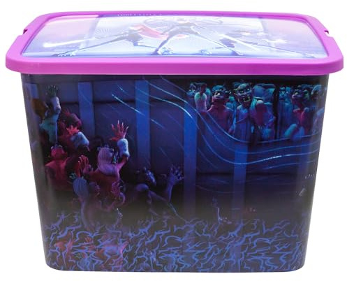 Kpop Demon Hunters Storage Click Box 23 Litres Toy Organiser for Kids | Secure click-lock storage box for toys and games. Ideal for bedrooms, living rooms and playrooms.