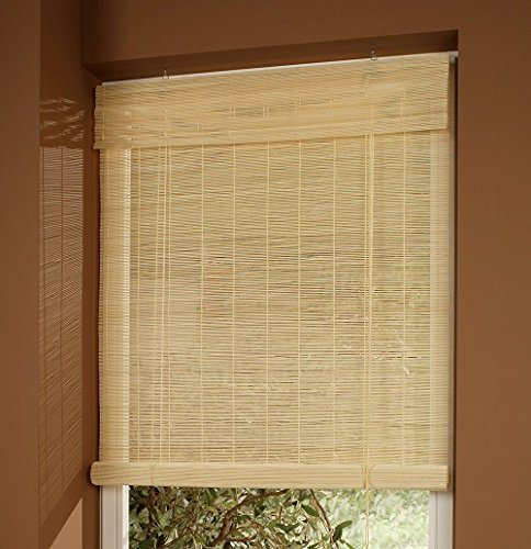 Jellinghaus Sonnenschutz Bambusrollo in Natur oder Kirschbaum/Braun (Natur, 120 x 160 cm)