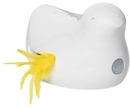 PetSafe Peek-a-fågel elektronisk kattleksak, med heldagsläge, 10 minuters timer, 3 AA-batterier krävs