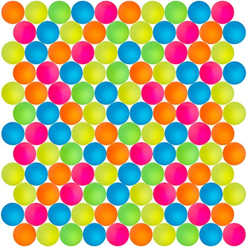 THE TWIDDLERS 120 Mini Neon Gummibälle Hüpfbälle für Jungen & Mädchen, 25mm - Mitgebsel für Kindergeburtstag, Mitbringsel, Gastgeschenke, Partytüten, Piñata