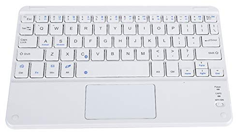 Hakeeta Ultra Slim Bluetooth Keyboard,Portable 9in Wireless Keyboard with a touchpad,for IOS MAC Android Windows,full keys and FN media keys,work for continuous 40 hours and stand by for 60 days